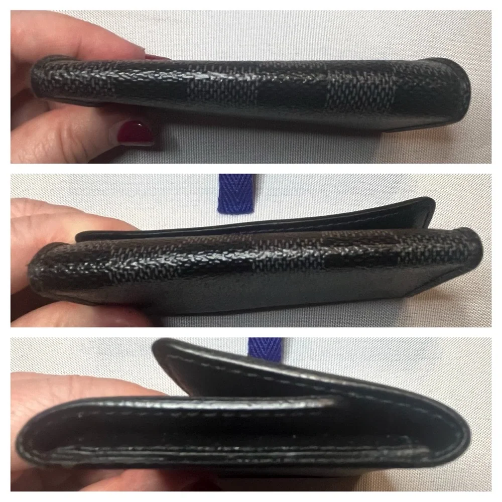 Louis Vuitton Key Holder Damier Ebene Graphite BLACK/GREY 100% Authentic - Picture 14 of 14